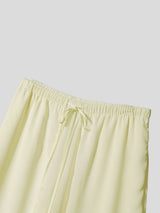Men's Bohemian Beach Chiffon Asymmetric Split Overlap Wide Leg Pant SKUL70256