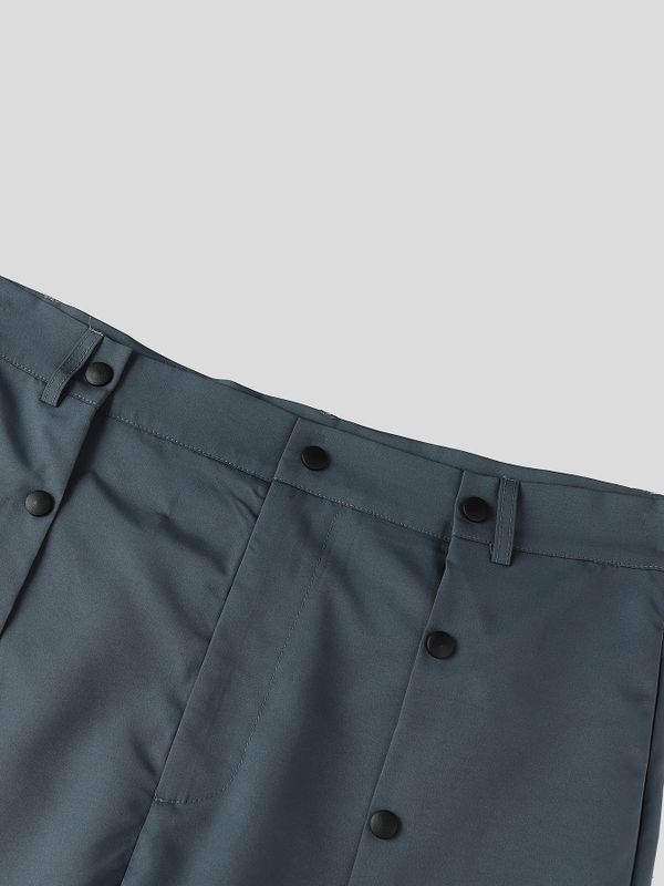 Men's Vintage Double-Breasted Button High-Waist Wide-Leg Pant SKUL72572