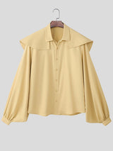 Men's Deconstructed Lantern Sleeve Shirt SKUL41153