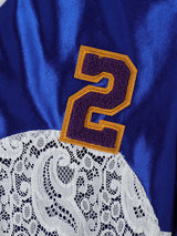 Mens Sheer Lace Patchwork Short Sleeve T-Shirt SKUK91175