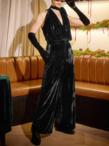 Men's Deconstructed Solid Color Jumpsuit SKUL50968