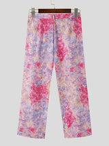 Mens Allover Floral Print Straight Pants SKUK43005