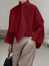 Men's Deconstructed Tie Long Sleeve Shirt SKUL32851