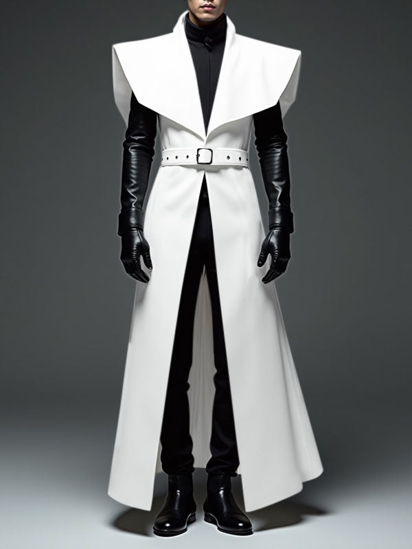 Mens Solid Color Oversized Long Cardigan SKUL04120