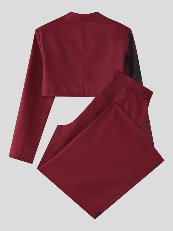 Men's Graffiti Print Casual Two Pieces Outfit SKUL38674