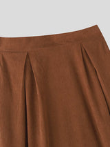 Men's Solid Color Textured Loose Fit Pant SKUL48721