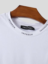 Mens Letter Print Patchwork Knit Tank SKUL02173