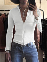 Men's Minimalist Rib Knit Long Sleeve Cardigan SKUL46574