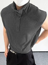 Mens Solid Color Casual Textured Collared Shirt SKUK74112