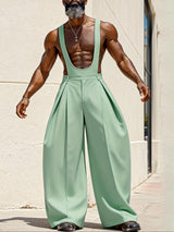 Men's Solid Color Wide Leg Jumpsuit SKUL54423