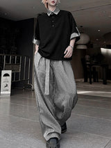 Men's Color Block Striped Two Pieces Outfit SKUL38098