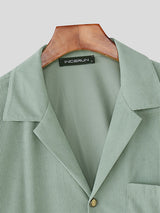 Men's Casual Corduroy Two Pieces Outfit SKUL23595