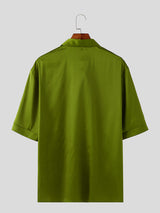 Mens Floral Print Short-Sleeve Shirt SKUL07498