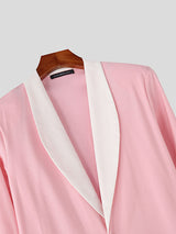 Mens Casual Contrast Color Wide-Leg Jumpsuit SKUL26058