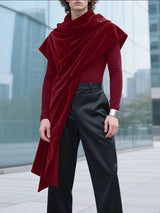 Men's Shawl Textured Long Sleeve T-Shirt SKUL29784