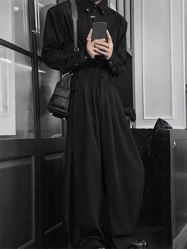 Men's Solid Casual Two Pieces Outfit SKUL27355