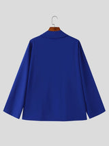 Men's Zen Minimalist Art Gallery Open Front Kimono Collar Two Pieces Outfit SKUL84619