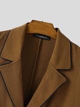 Mens Bold Stripe Contrast Color Knit Casual Waistcoat SKUL16755