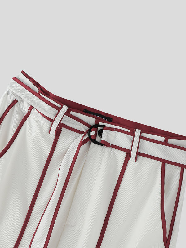 Mens Bold Stripe Color Block Casual Pant SKUL20520