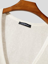 Mens Sheer Loose Deep V-Neck Sleeveless Tank SKUL02176