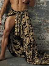 Mens Resort Style Printed Skirt SKUL08457