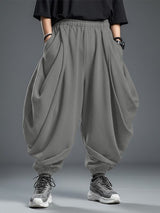 Men's Casual Oversized Loose Textured Pant SKUL48787