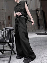 Men's Solid Color Casual Two Pieces Outfit SKUL26990