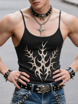 Men's Flame Print Sleeveless Tank SKUL23950