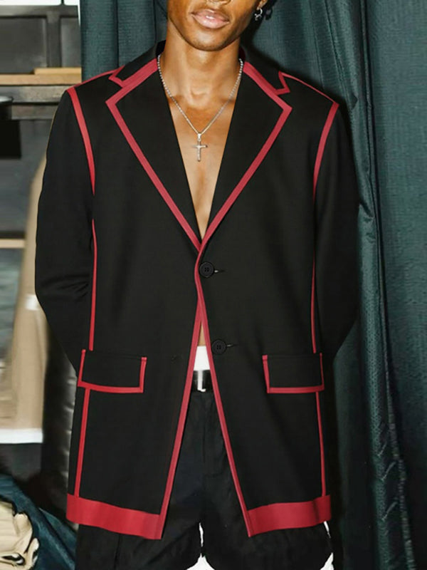 Men's Bold Colorblock Outline Blazer SKUL27442