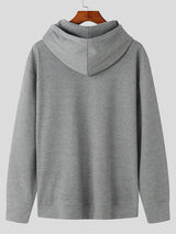 Mens Loose-Fit Versatile Long-Sleeve Hoodie SKUK75386