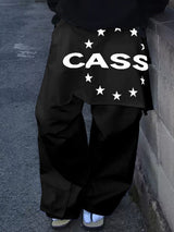 Men's Detachable Butt Flap Patchwork Printed Pant SKUL38973