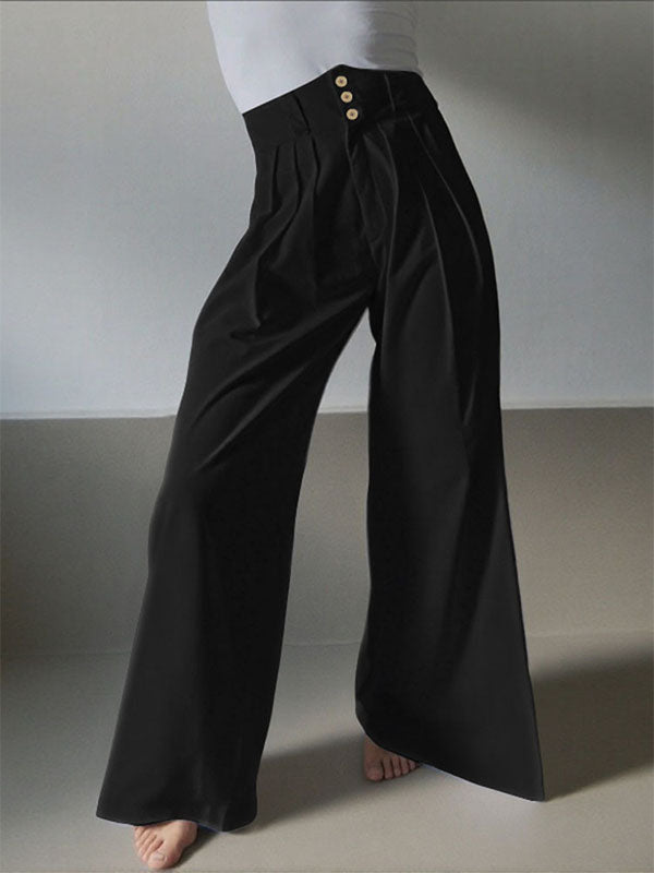 Mens Solid Color High-Waisted Casual Pant SKUL18616