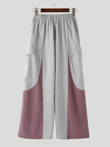 Men's Deconstructed Contrast Color Casual Pant SKUL47883