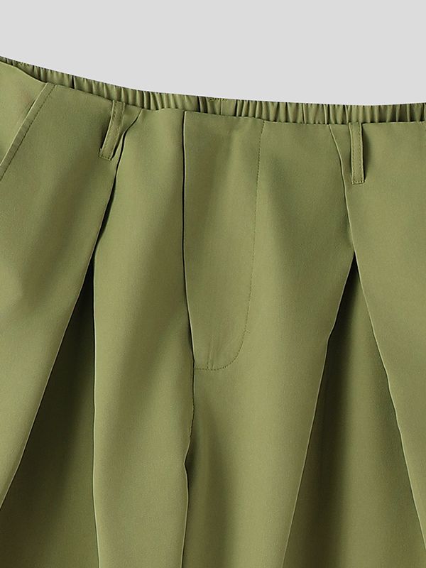 Men's Solid Color Loose Wide Leg Pant SKUL39708