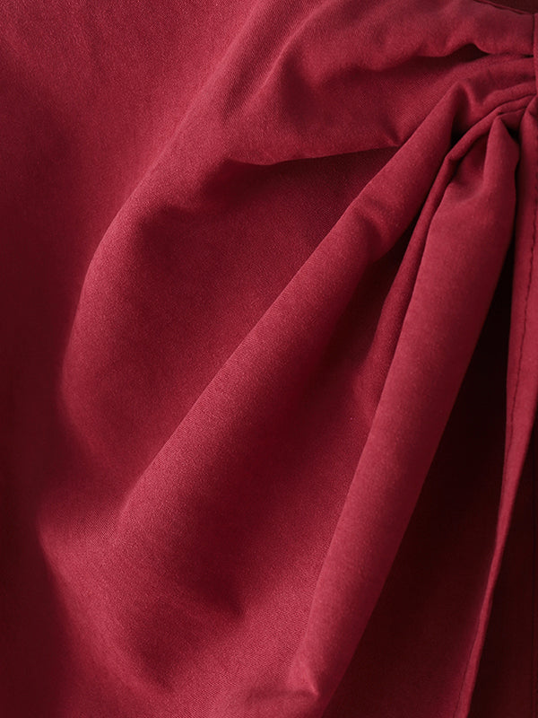 Mens Solid Color Split Hem Wide-Shoulder Cape SKUL08464