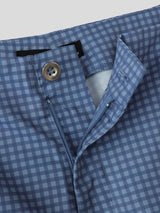 Men's Vintage Plaid Cargo Pocket Wide Leg Harem Cropped Pant SKUL60808