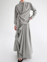 Men's Solid Deconstructed Casual Two Pieces Outfit SKUL28244