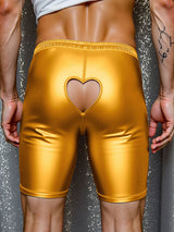 Mens Glitter Hollow-Out Casual Short SKUL18898