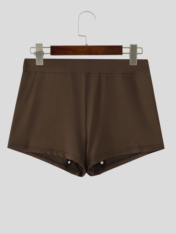 Men's Sexy Avant-Garde Back Lace-Up Cutout Fitted Short SKUL65507