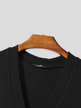 Mens Sheer Mesh Patchwork Knit Short Sleeve T-Shirt SKUL16800