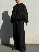 Men's 3D Pocket Drawstring Two Pieces Outfit SKUL41648