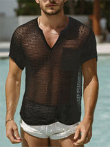 Mens Sheer Mesh Short Sleeve T-Shirt SKUL19006