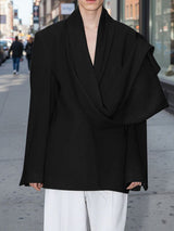 Men's Deconstructed Shawl Patchwork Casual Blazer SKUL43822