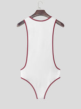 Men's Number 23 Print Colorblock Sleeveless Bodysuit SKUL17999