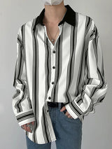 Mens Striped Long Sleeve Shirt SKUK76114