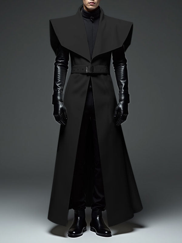 Mens Solid Color Oversized Long Cardigan SKUL04120