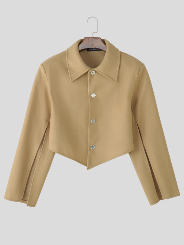 Men's Split Cuff Design Long Sleeve Jacket SKUL29548