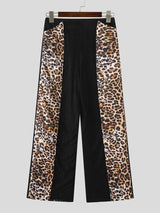 Men's Leopard Print High-Waisted Wide-Leg Pant SKUL66123