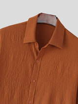 Men's Simple Solid Color Half Sleeve Shirt SKUL38533