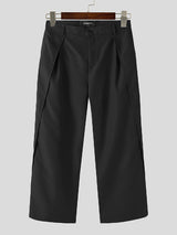 Mens Solid Casual Pants With Pocket SKUK49424